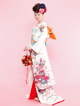 白地花筏に露芝（004-051）