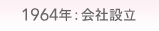 1964年：会社設立