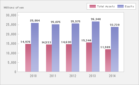 Graph4 : Totalassets and Equity