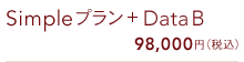 Simpleプラン + Data B 98,000円(税込)