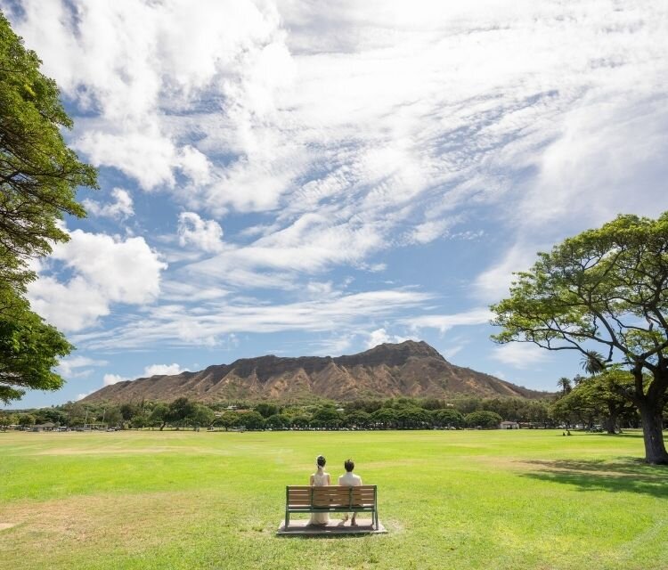 ハワイ アラモアナビーチ＆パークフォトプラン②