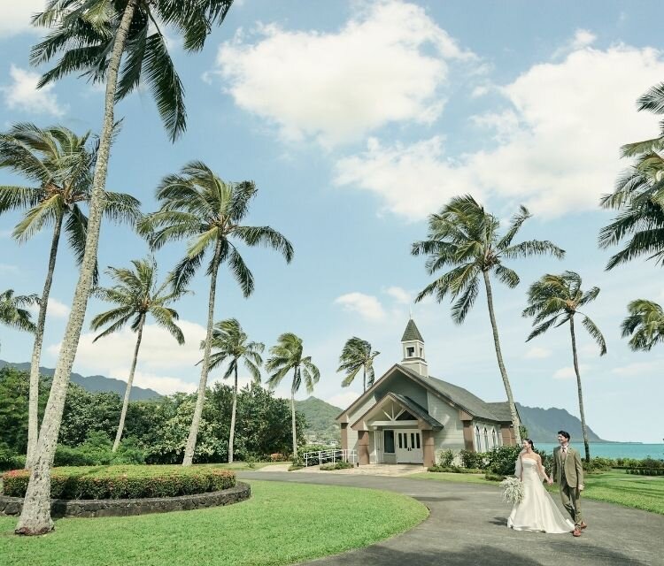 ハワイ  アロハ・ケ・アクア チャペル＆ガーデンフォトプラン①