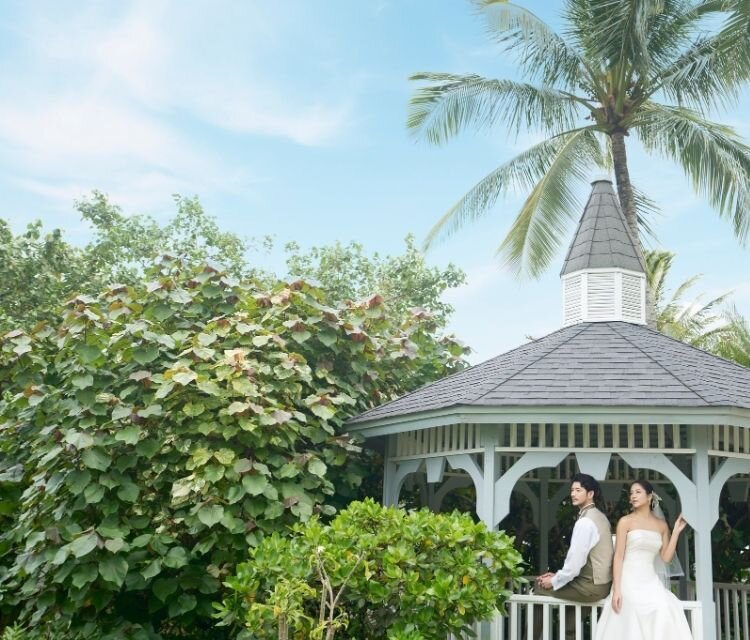 ハワイ  アロハ・ケ・アクア チャペル＆ガーデンフォトプラン④