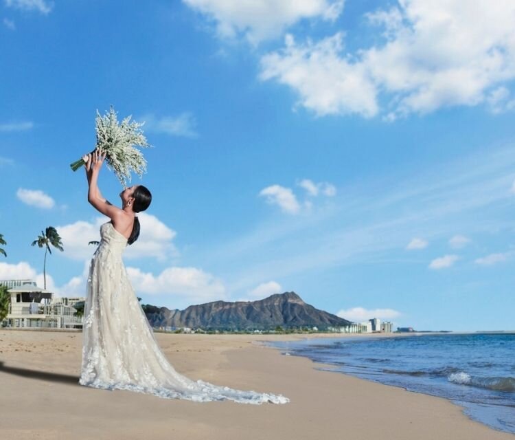 ハワイ ダウンタウン＆ビーチフォトプラン⑦