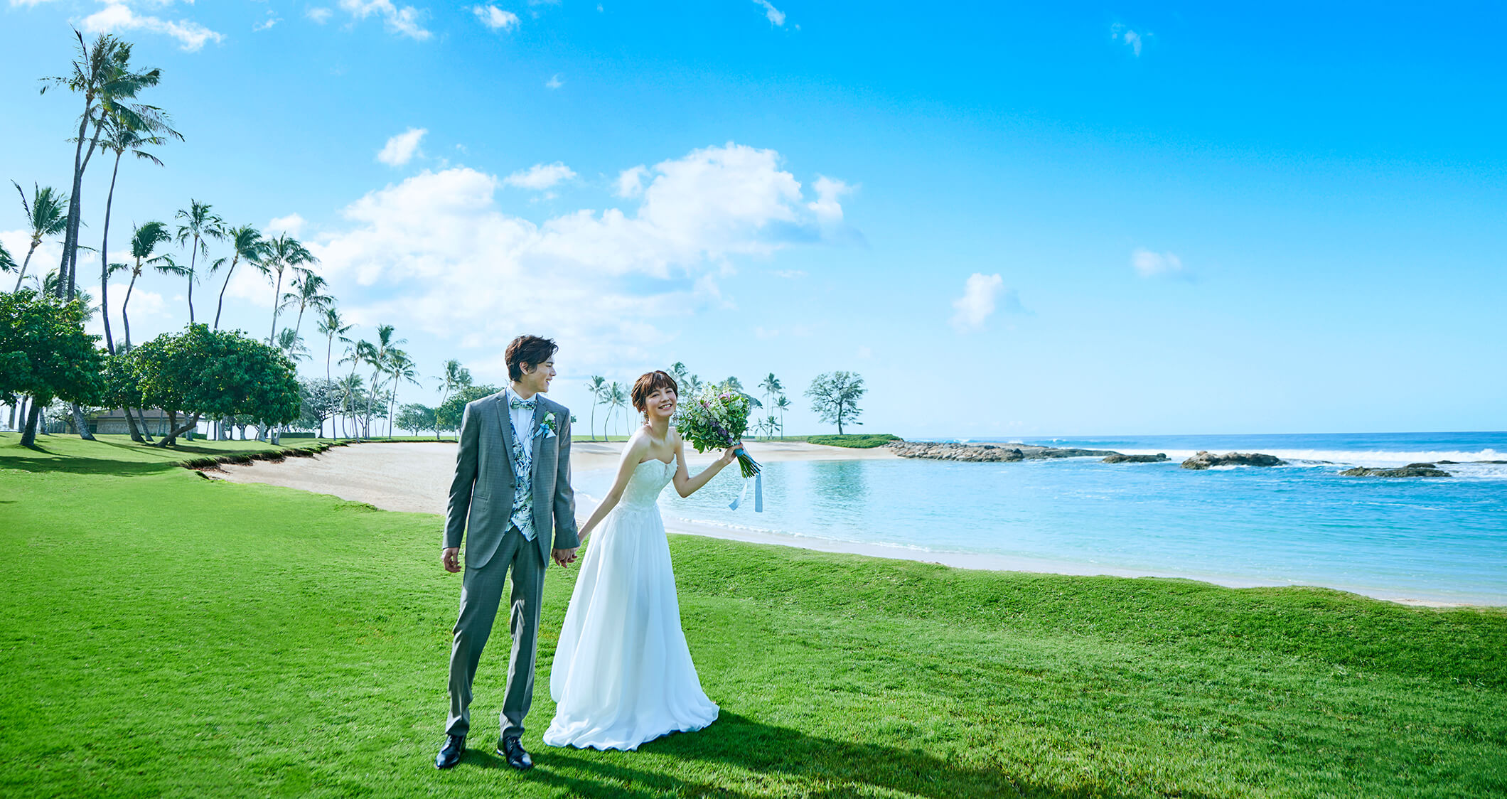 写真:ゲストとともに楽しめる美しいビーチ
