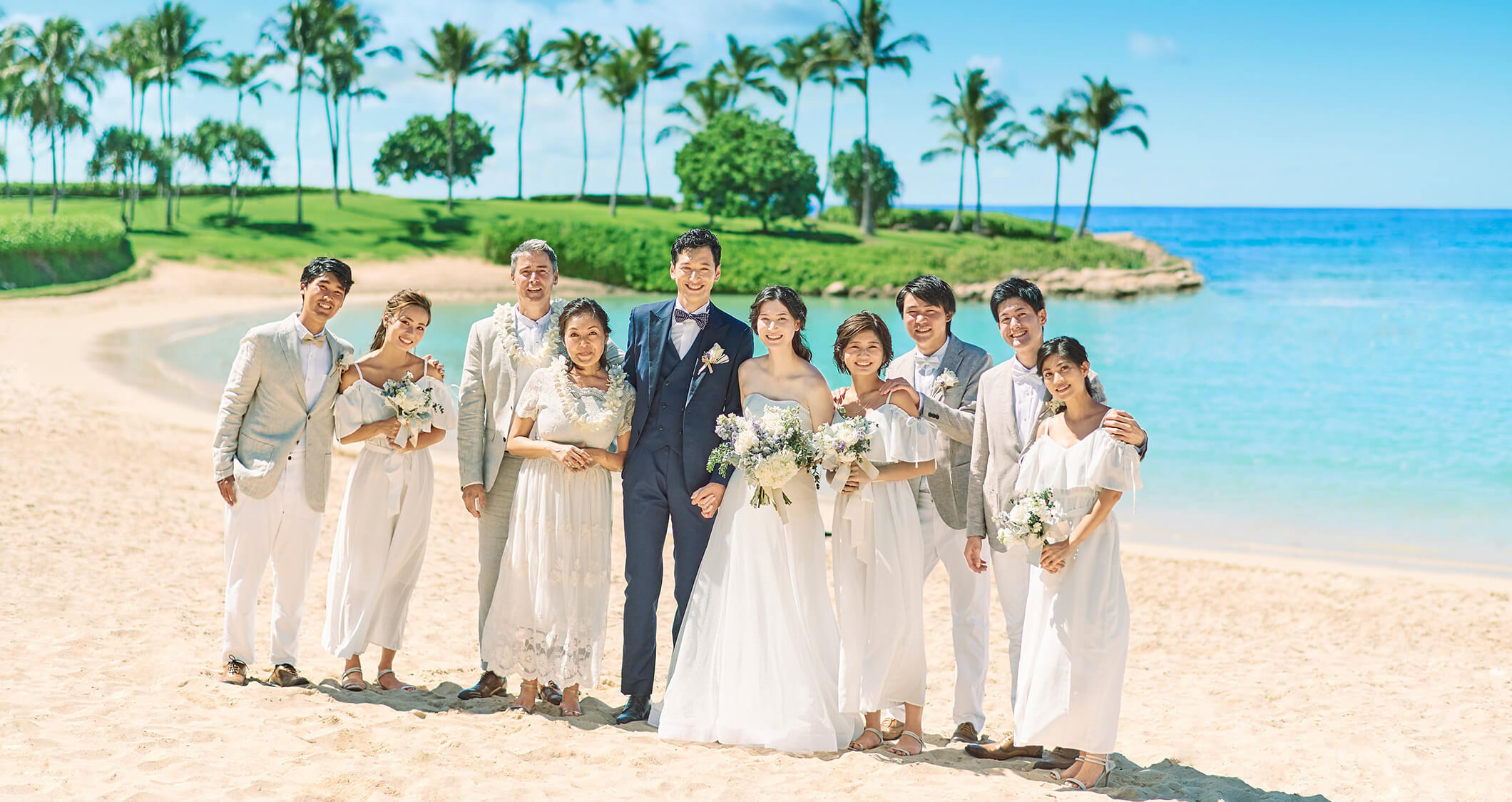 写真:オンザビーチのロケーションで写真撮影を