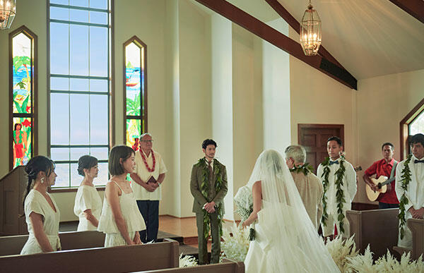 家族だけ招待するハワイの結婚式