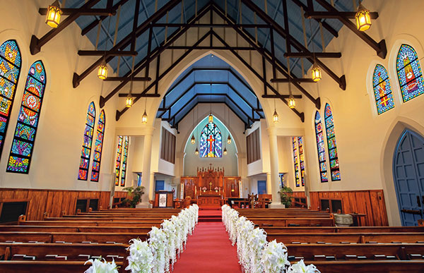 ハワイの聖堂や教会でおしゃれウェディング