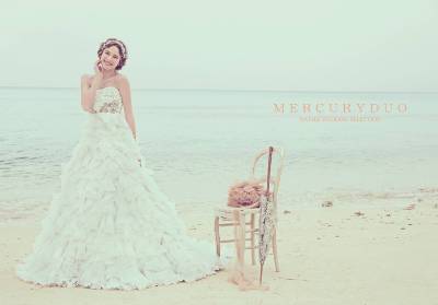 2013年　春の新作ウェディングドレスコレクション
MERCURYDUO WATABE WEDDING SELECTION
～クリエイティブディレクター渡辺由香監修　ゴージャスでフェミニンなドレスが3種類登場～