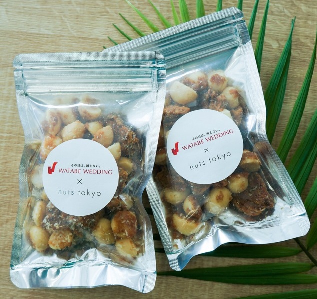人気のナッツ専門店「nuts tokyo」とコラボレーション　
ワタベウェディングオリジナル「リゾ婚ナッツ」を開発
～7月22日（日）から8月31日（金）まで、 nuts tokyo広尾店にて販売～