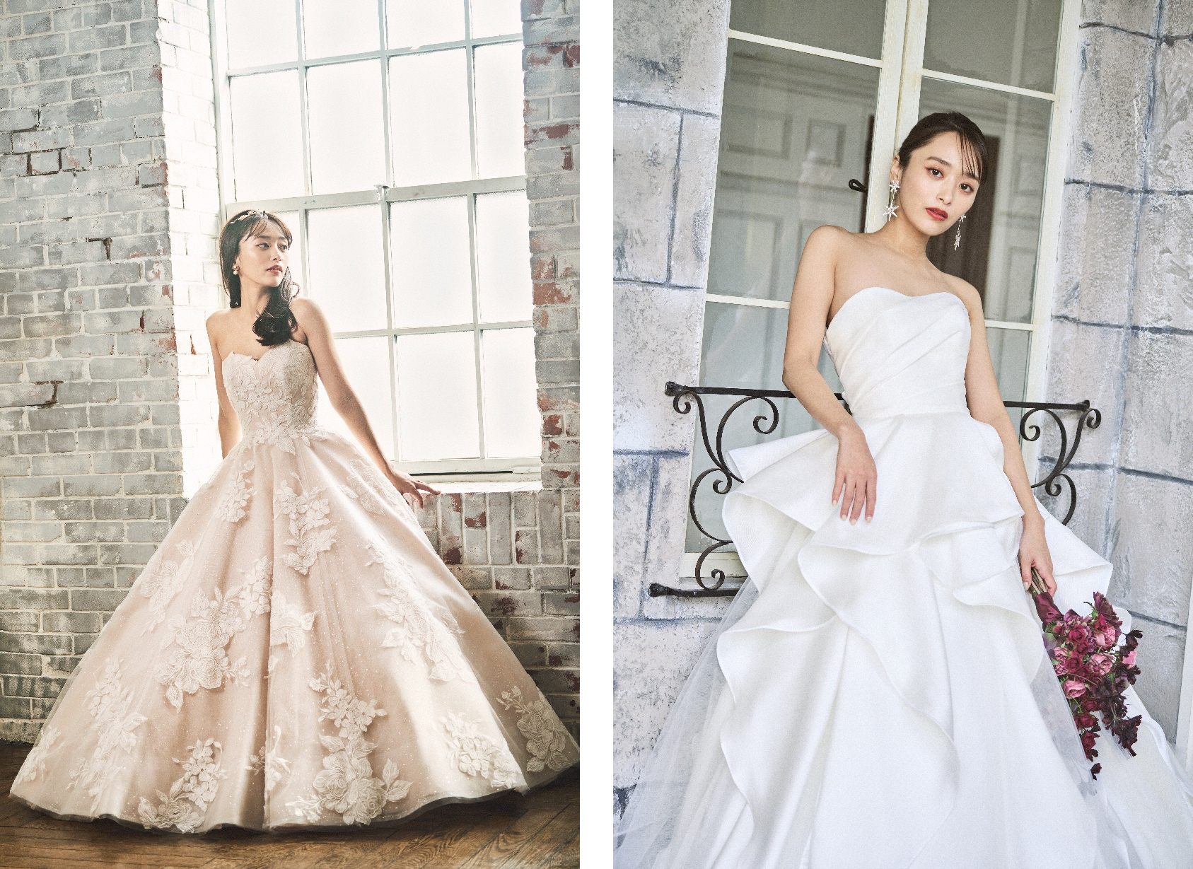 モデルの近藤千尋さんプロデュースの婚礼衣裳ブランド『CHIHIRO Kondo』
永遠に愛される花嫁をイメージした“幸せすぎるウェディングドレス”2デザインを発表！
～花嫁のスタイル映えを重視した美しいシルエットを実現～
