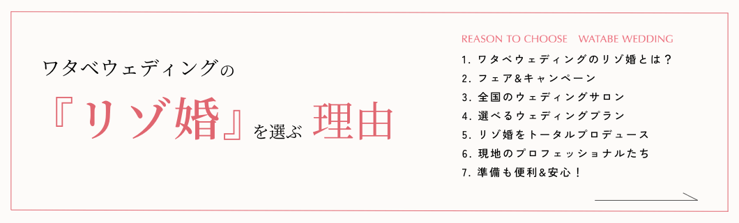 写真:ワタベウェディングの『リゾ婚』を選ぶ理由