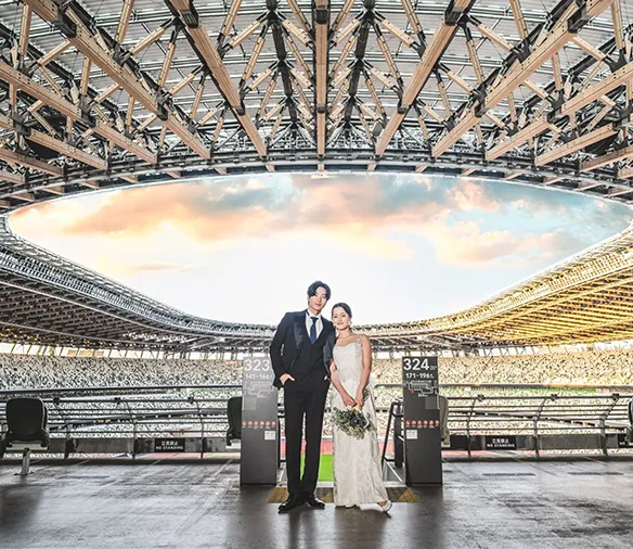 MUFGスタジアム（国立競技場）“初”のウェディングフォト受付開始！