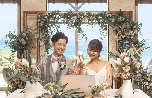 沖縄結婚式のライブストリーム WEDDING