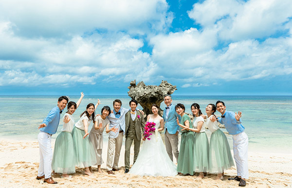 家族のみや少人数での沖縄結婚式