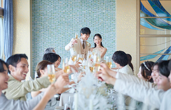 沖縄リゾート挙式後のパーティの流れ