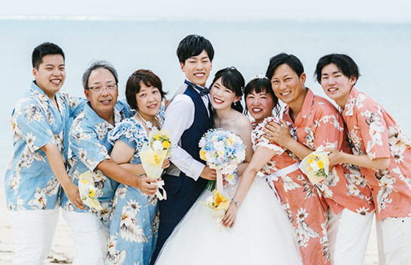 リゾート結婚式 参列ファミリーセット