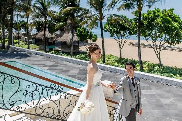 バリを感じられる特別な空間で誓う愛