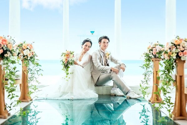 空と海、ガーデンの全てで叶うフォトウェディング