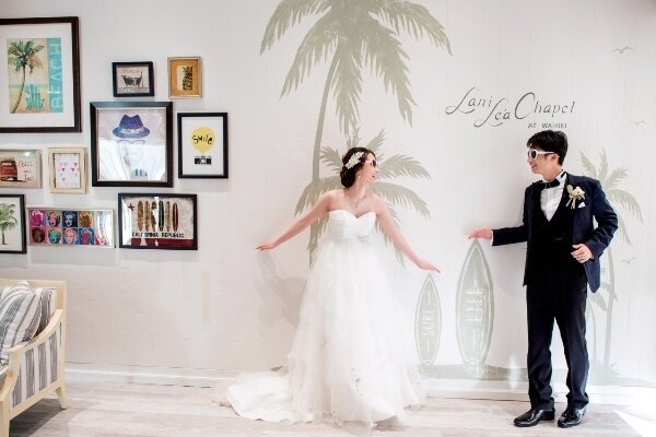 色とりどりなアートがおふたりの心躍らせるひと時を