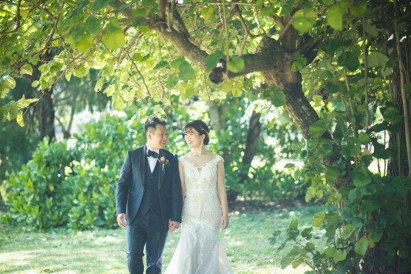 緑と光に抱かれる、静かな森のフォトウェディング