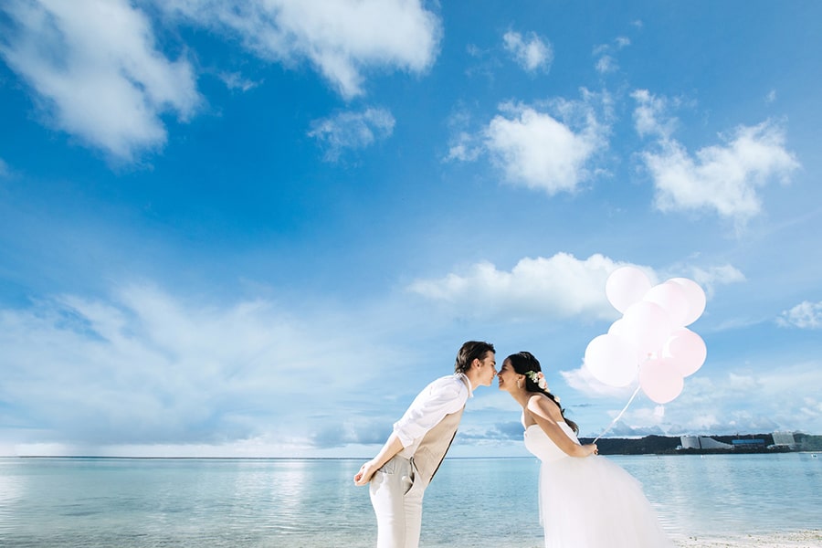 グアムで撮る 前撮り フォトウェディング 結婚写真なら ワタベウェディング