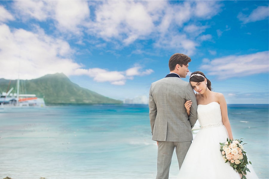 ハワイで撮る 前撮り フォトウェディング 結婚写真なら ワタベウェディング