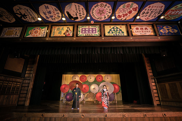 熊本の八千代座で和装の前撮り