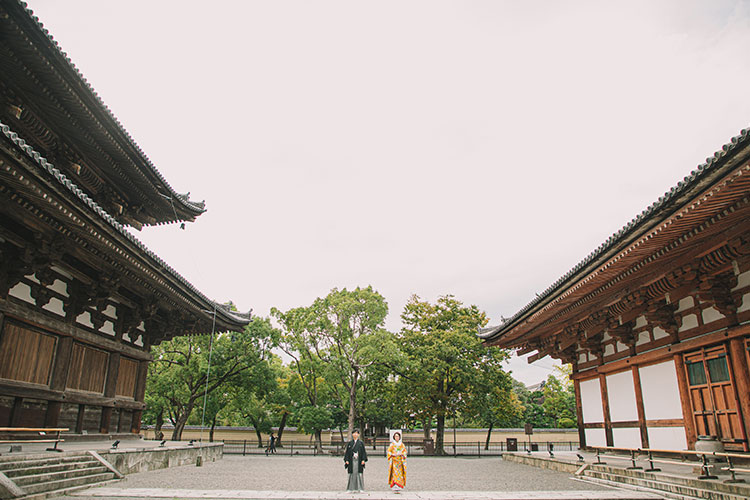 東寺（五重塔）での京都フォトウェディング・前撮り