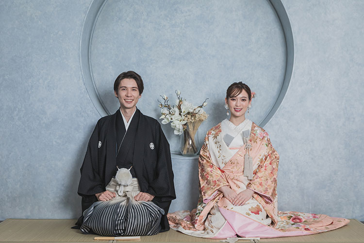 結婚式の前撮りで和装を着用5