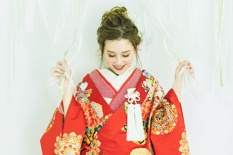 結婚式の前撮りで和装を着用6