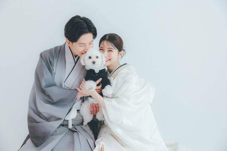 フォトウェディング犬2