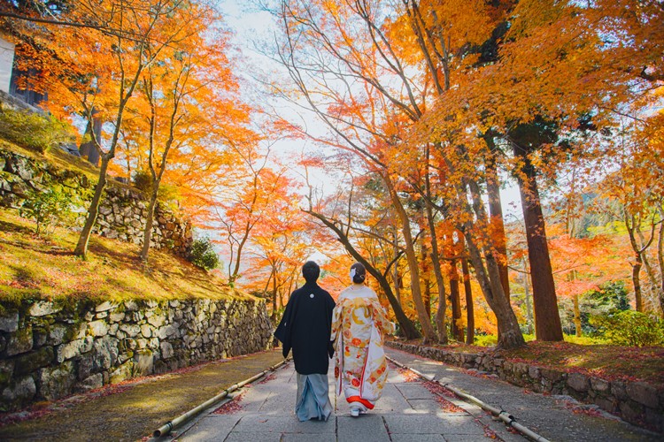 紅葉のフォトウェディング3