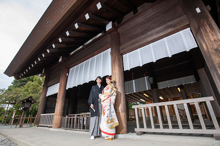 伊勢山皇大神宮での横浜フォトウェディング・前撮り（和装）