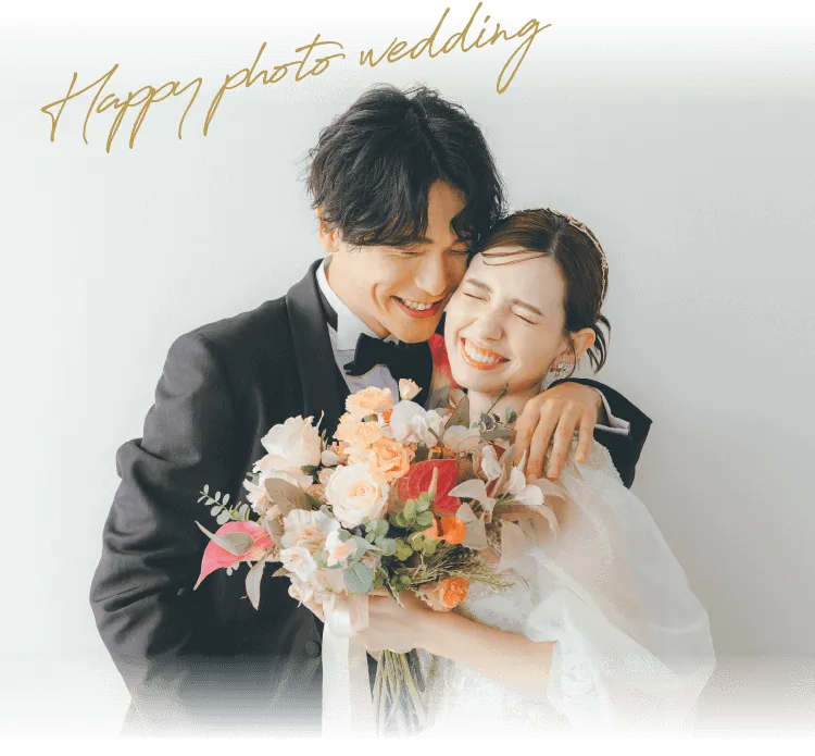 Happy photo wedding