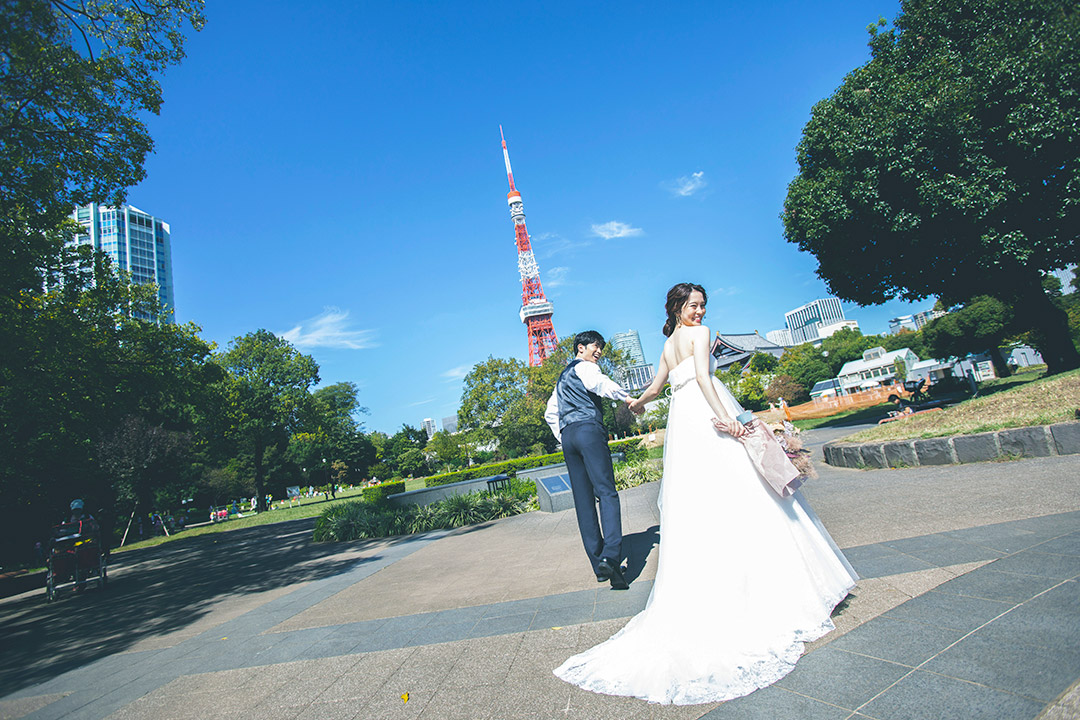 区立芝公園(東京タワー)|前撮り・フォトウェディング・結婚写真 区立芝公園(東京タワー)|前撮り・フォトウェディング・結婚写真