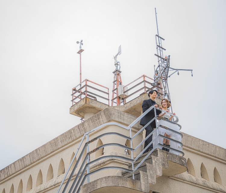 江波山気象館・江波山公園