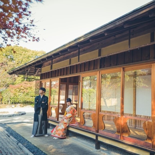 白川公園 茶室 フォトウェディング