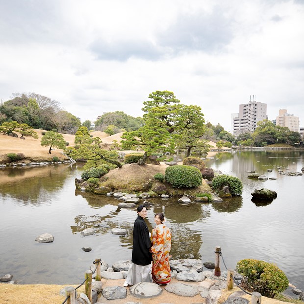 水前寺公園 フォトウェディング