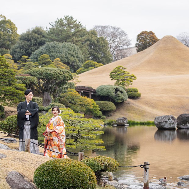 水前寺公園 フォトウェディング