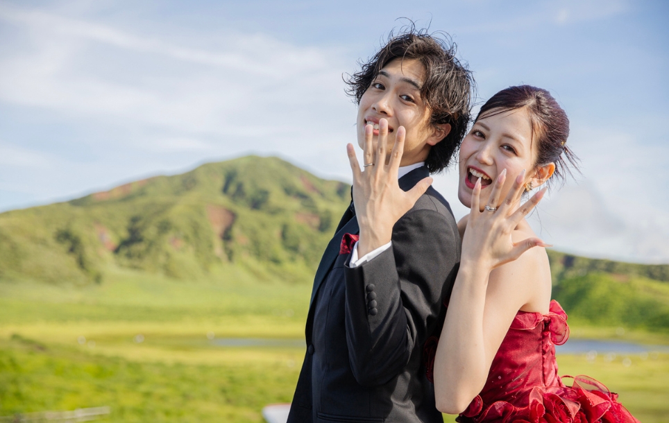 前撮り 草千里ヶ浜