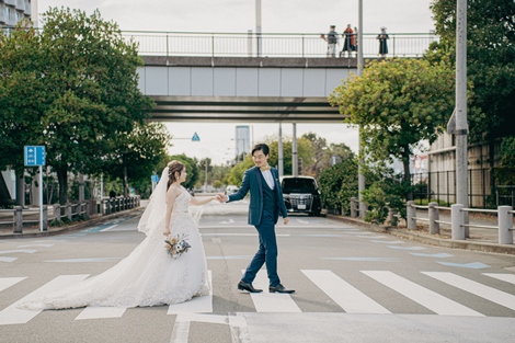 東京ベイでフォトウェディング