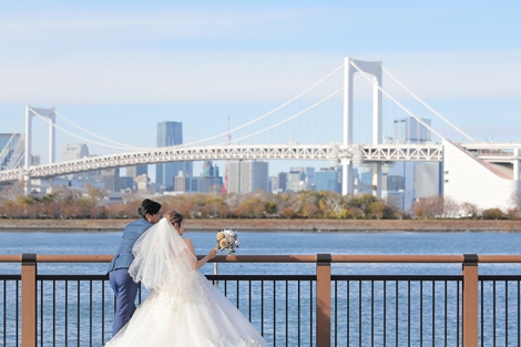 東京ベイでフォトウェディング