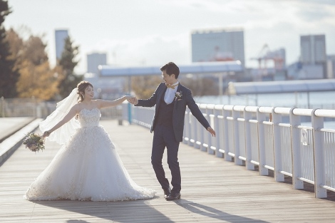 東京ベイでフォトウェディング