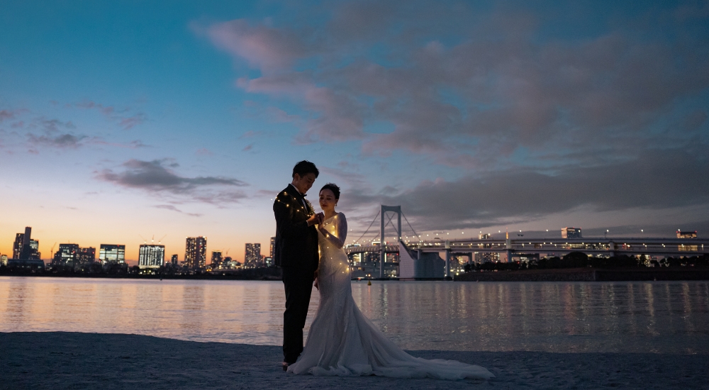 東京ベイでフォトウェディング
