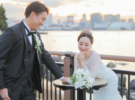 東京ベイでフォトウェディング
