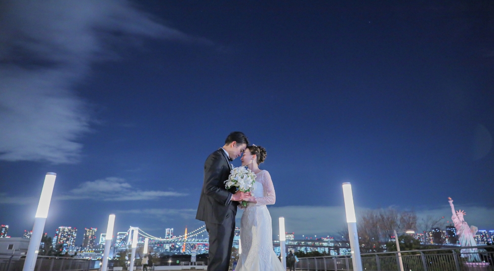 東京ベイでフォトウェディング