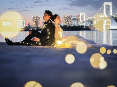 東京ベイでフォトウェディング