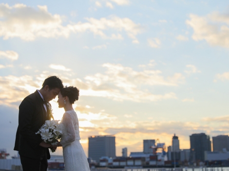 東京ベイでフォトウェディング