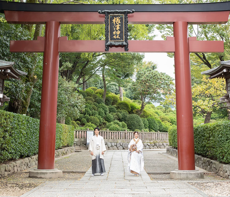 根津神社(境内＆客殿)ロケーションフォト データプラン